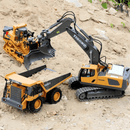 CaçambaTruck™ – Caminhão RC Caçamba Funcional com Luzes, Sons e Bateria Recarregável
