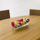 CrystalVase™ – Vaso Centro de Mesa Acrílico Transparente | 4 Tamanhos · Flores Naturais