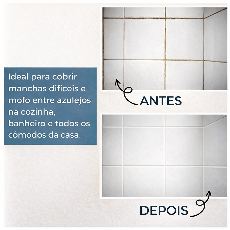 RejuntePen ponta de precisão alcança cantinhos
