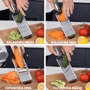 CortaChef 4 em 1™ – Ralador Multifuncional em Aço Inox