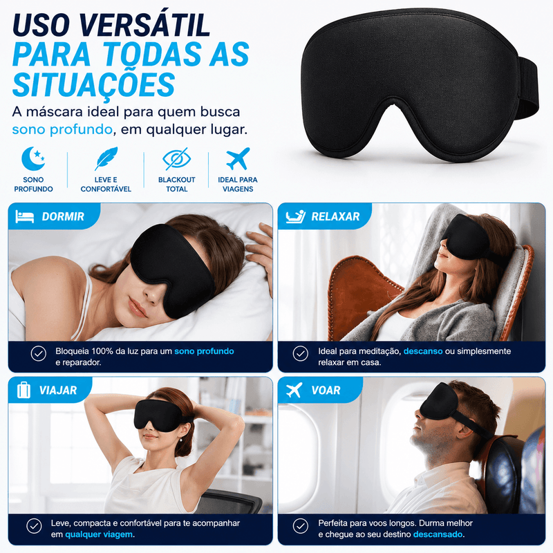 DreamShield estrutura 3D zero pressão pálpebras olhos