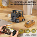 MiniCarga™ – Empilhadeira RC 2 em 1 com Controle Remoto e App | Recarregável