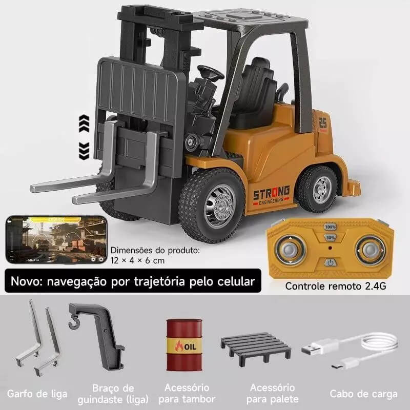 MiniCarga controle remoto e app