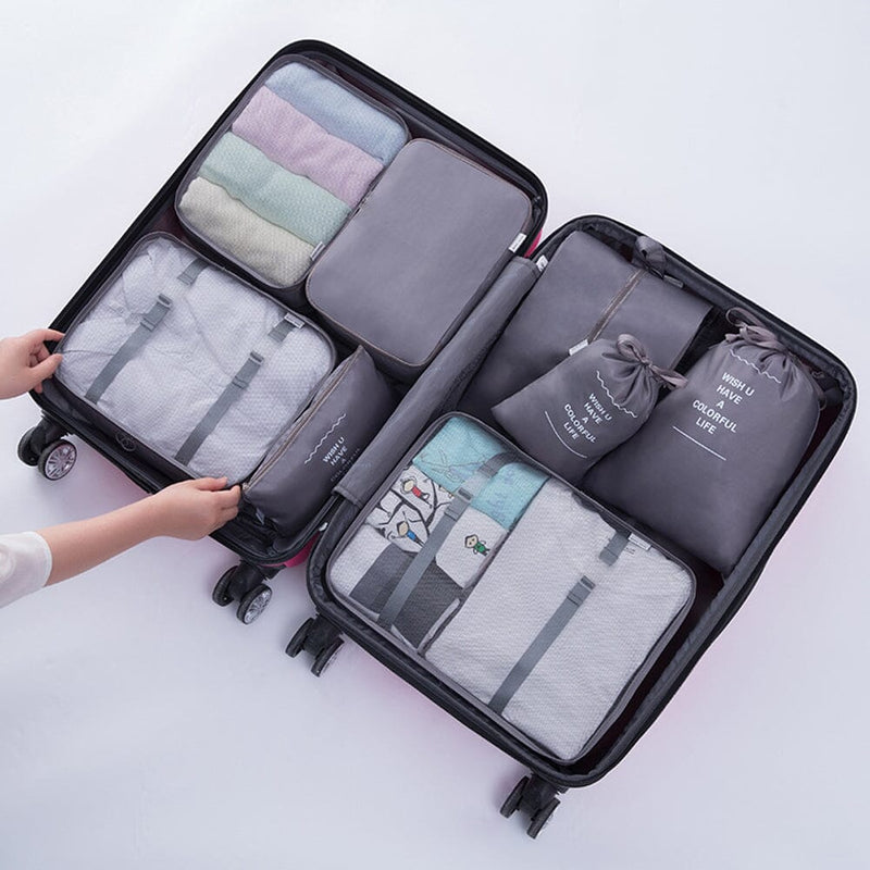 PackPro Kit 7 Bolsas Organizadoras de Mala para Viagem
