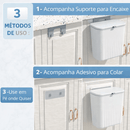 WallBin™ – Lixeira Suspensa de Parede 9L com Abertura por Botão para Banheiro