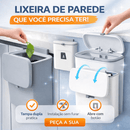 WallBin™ – Lixeira Suspensa de Parede 9L com Abertura por Botão para Banheiro
