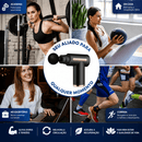 PowerGun™ – Pistola de Massagem Miofascial | 6 Velocidades · 4 Ponteiras · Silenciosa