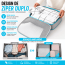 TravelPack™ – Kit 5 Bolsas Organizadoras de Mala | Zíper Duplo · Impermeável