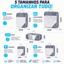 TravelPack™ – Kit 5 Bolsas Organizadoras de Mala | Zíper Duplo · Impermeável