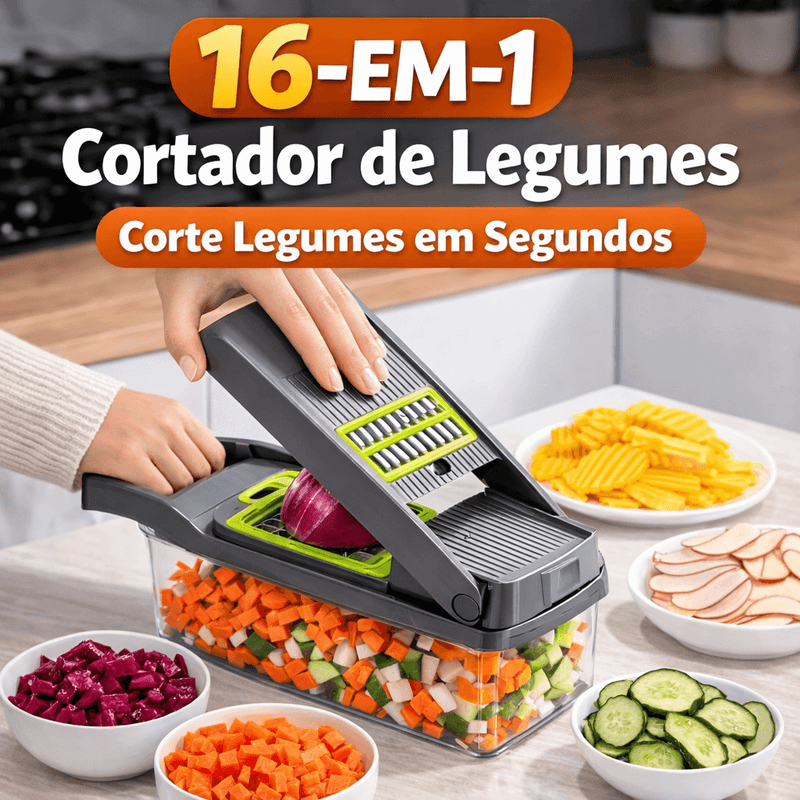 UltraChef™ cortador fatiador multifuncional 16 em 1