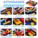 SensoryKit™ – Maleta Sensorial Montessori Infantil | Brinquedo Educativo 1 a 7 Anos