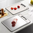 Tábua Antibacteriana Inox Dupla Face Com Afiador