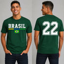 Camiseta 22Brasil™ Unissex — Algodão Confortável com Estampa Brasil e Número 22