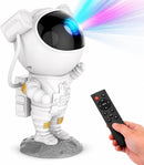 AstroGlow – Projetor Astronauta Galáxia Céu Estrelado | Nebulosa 360° · 8 Cores · Timer