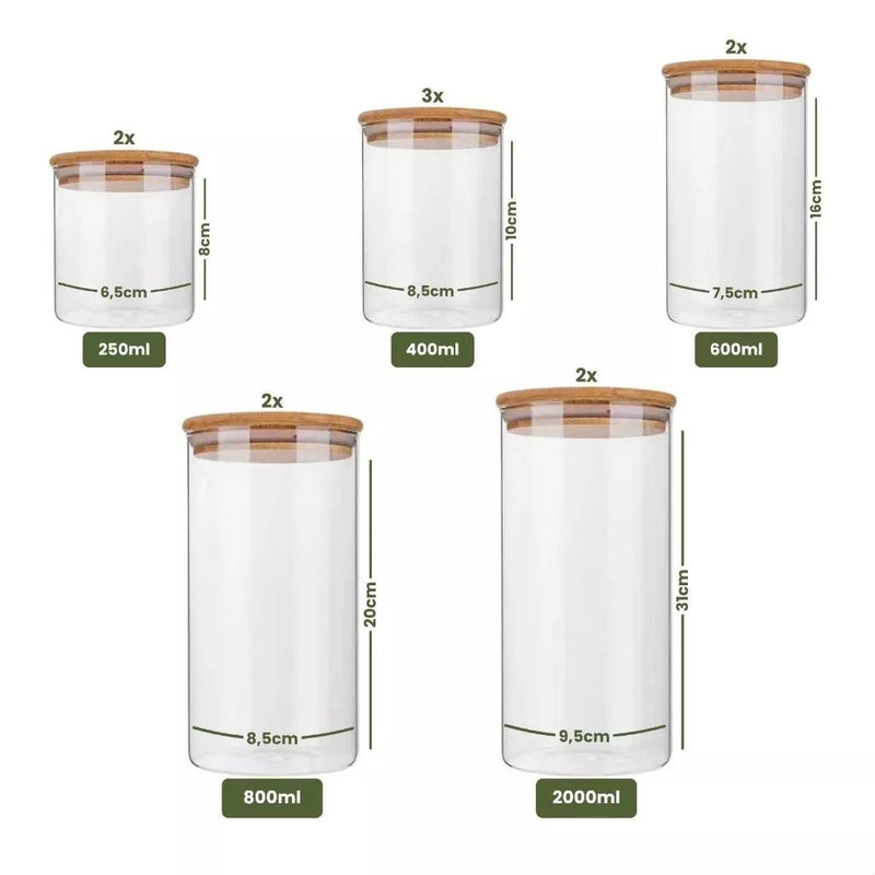 BambooStore tampa bambu vedação hermética mantimento fresco