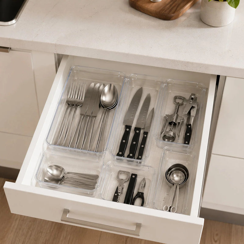 Acrílico premium ultra transparente organizador gaveta